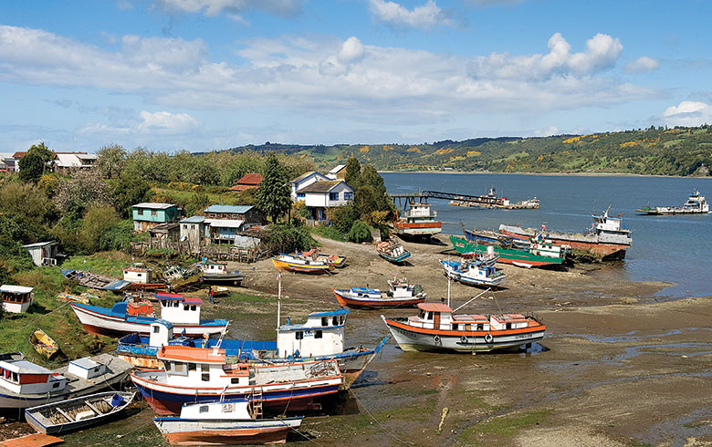 Porto na Ilha de Chiloé